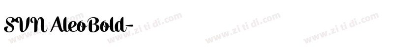 SVN AleoBold字体转换